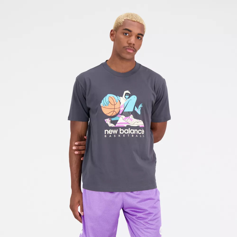 Hoops Cotton Jersey Short Sleeve T-shirt