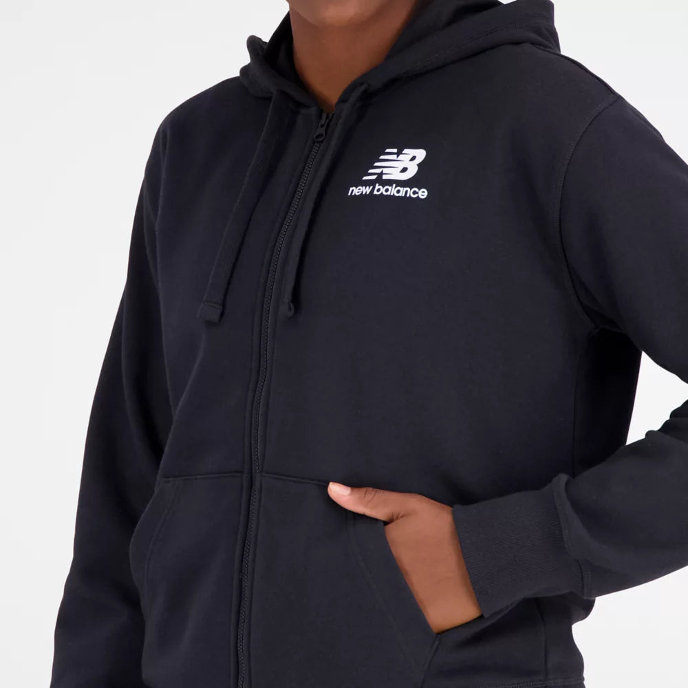 NB Essentials Stacked Logo Full Zip Hoodie