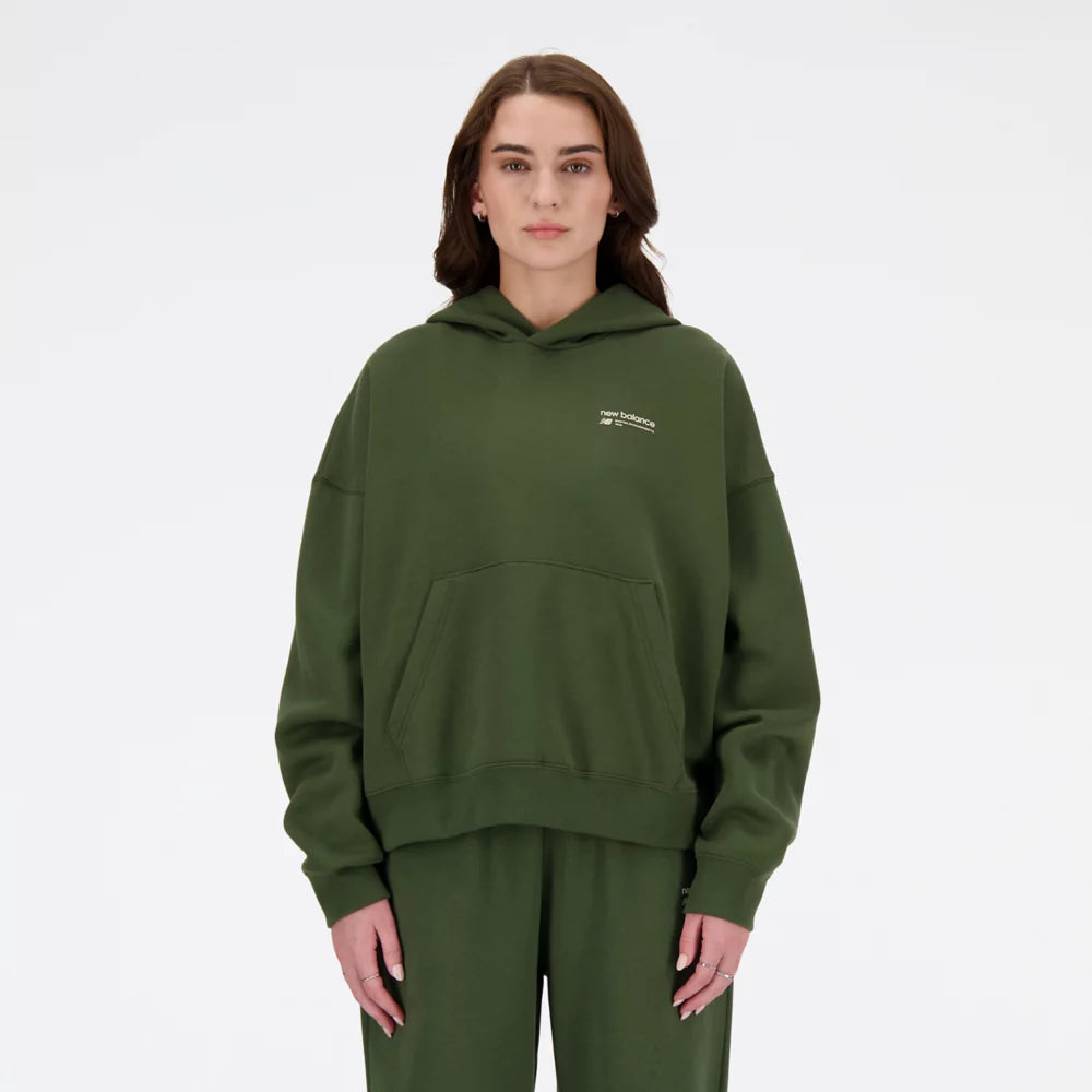 Linear Heritage Brushed Back Fleece Hoodie