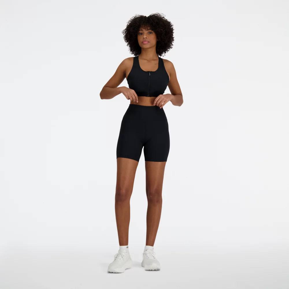 NB Sleek Medium Support Pocket Zip Front Bra
