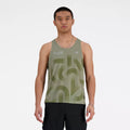London Edition Printed NB Athletics Run  Singlet