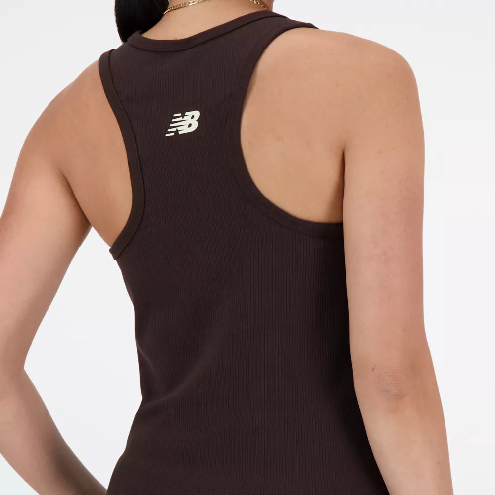 Linear Heritage Rib Knit Racer Tank
