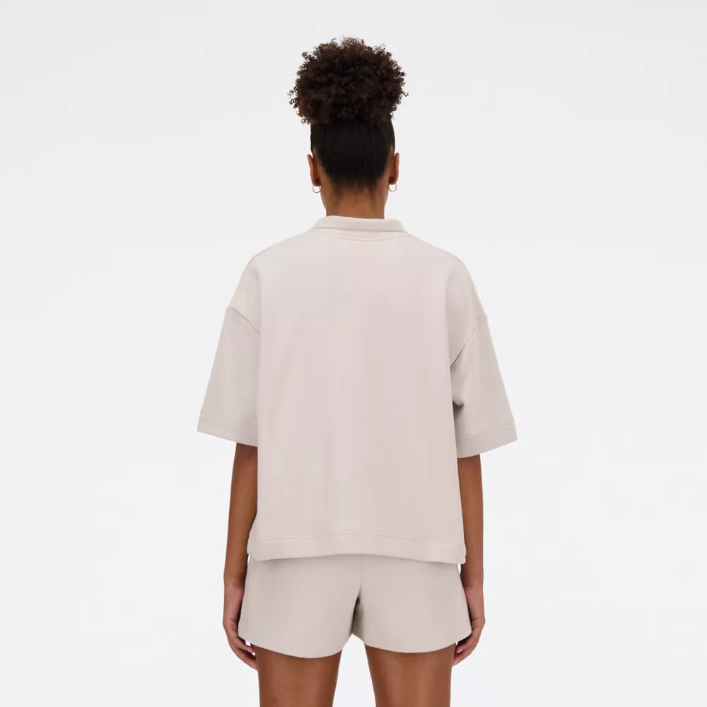 Linear Heritage French Terry Collared Shirt