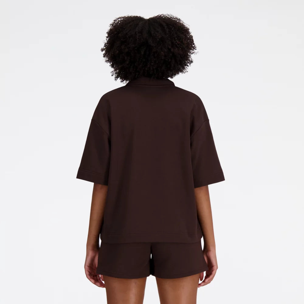 Linear Heritage French Terry Collared Shirt