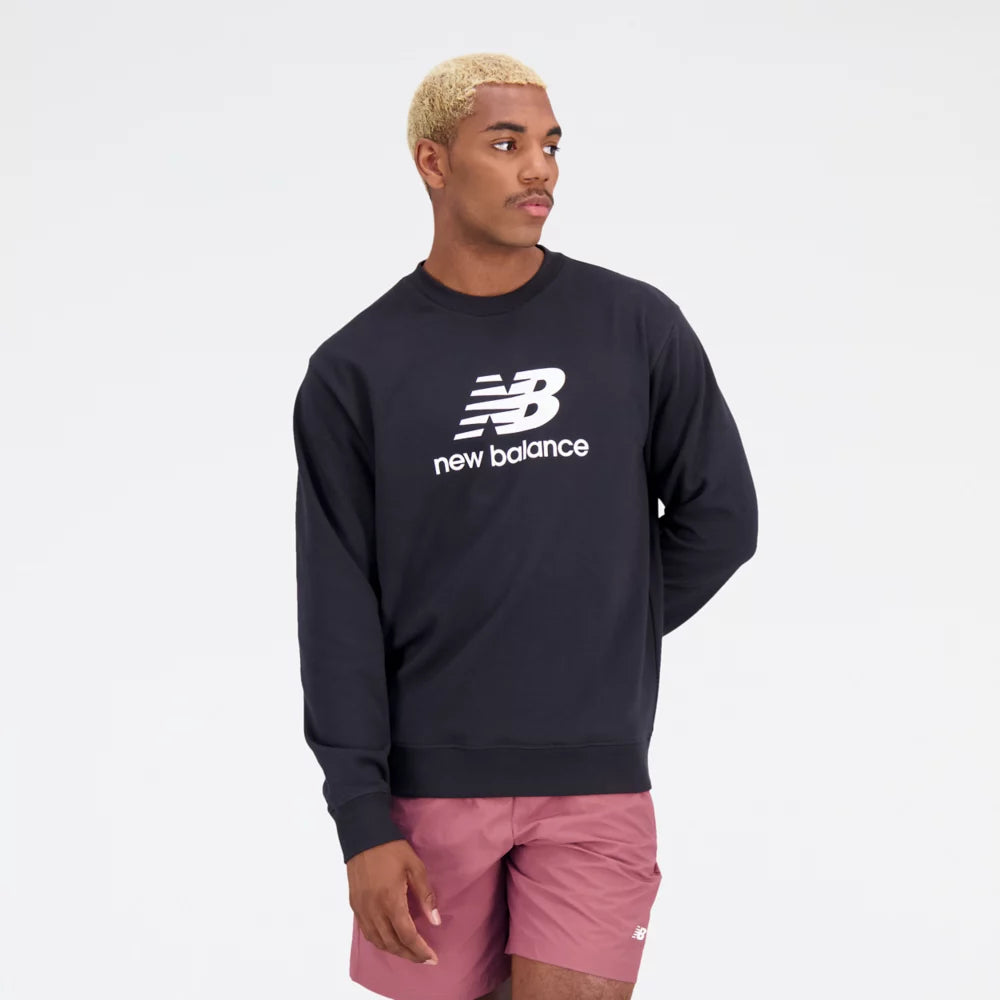 Essentials Stacked Logo French Terry Crewneck