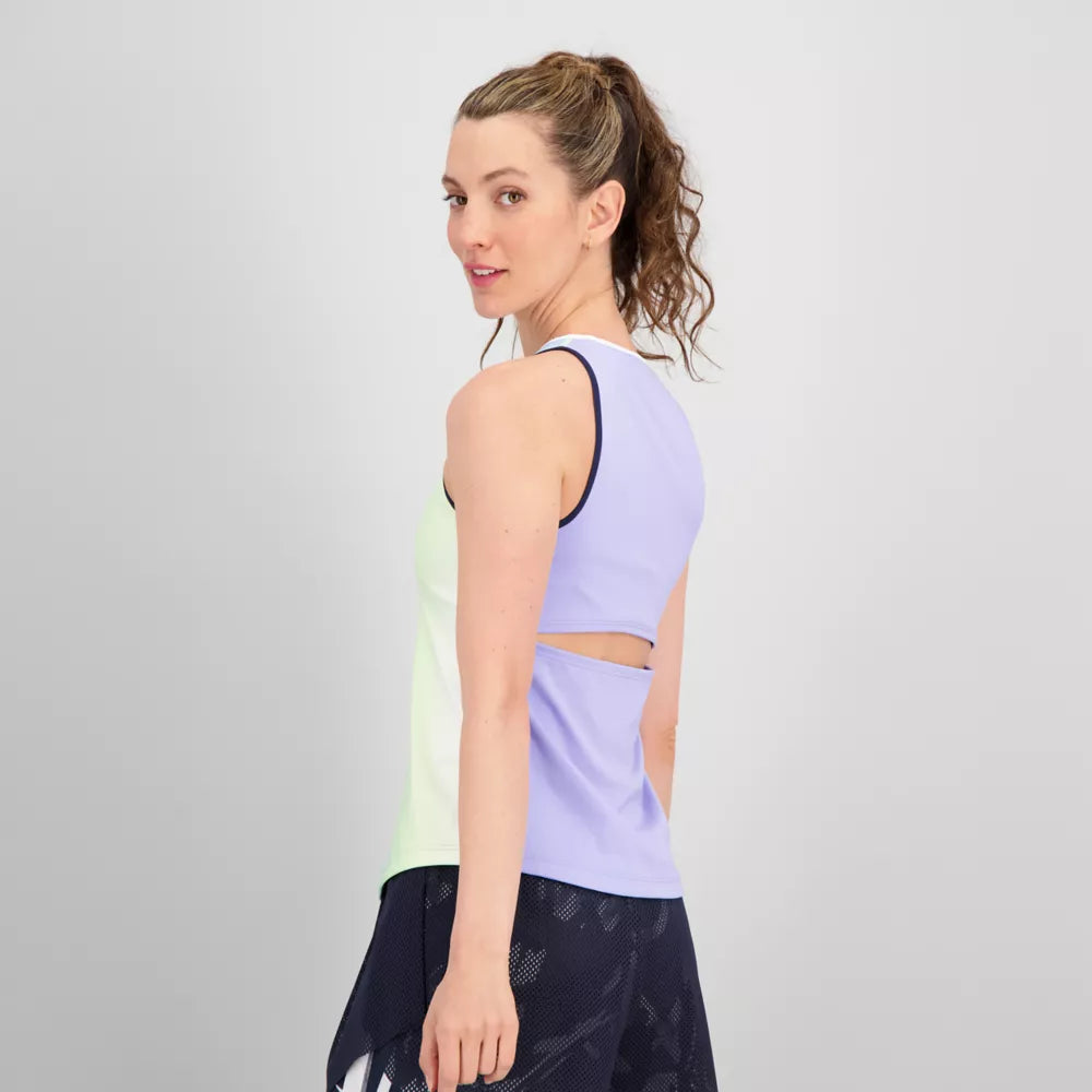 Printed Tournament V-Neck Tank