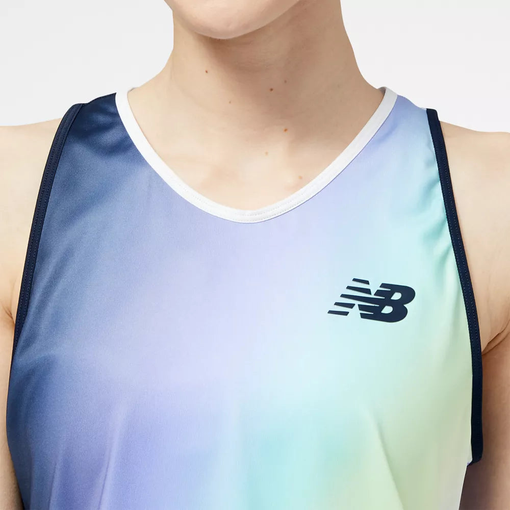 Printed Tournament V-Neck Tank