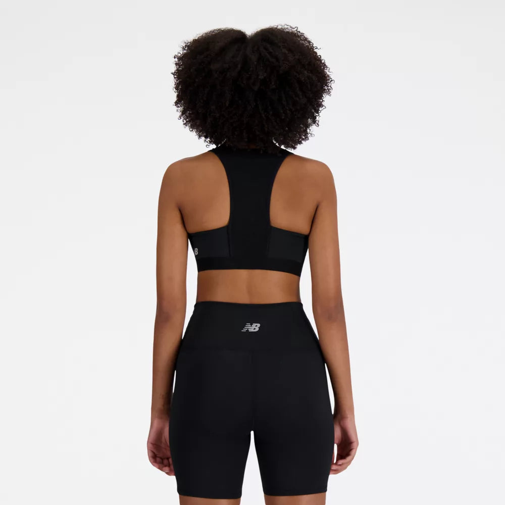 NB Sleek Medium Support Pocket Zip Front Bra