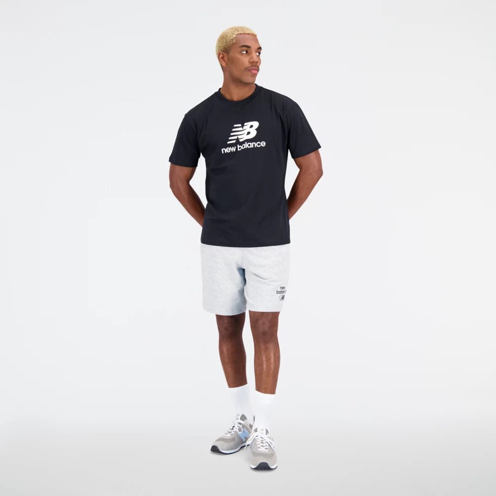 Essentials Stacked Logo Cotton Jersey Short Sleeve T-shirt