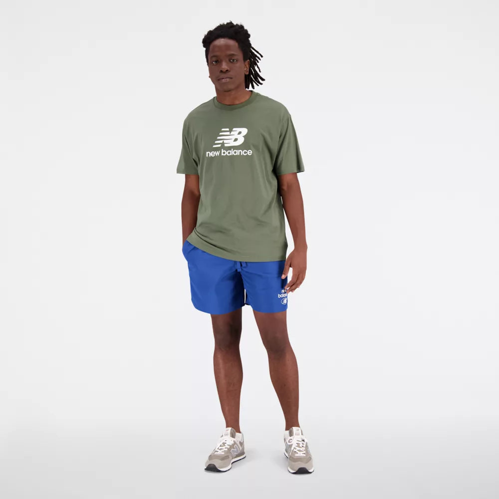 Essentials Stacked Logo Cotton Jersey Short Sleeve T-shirt