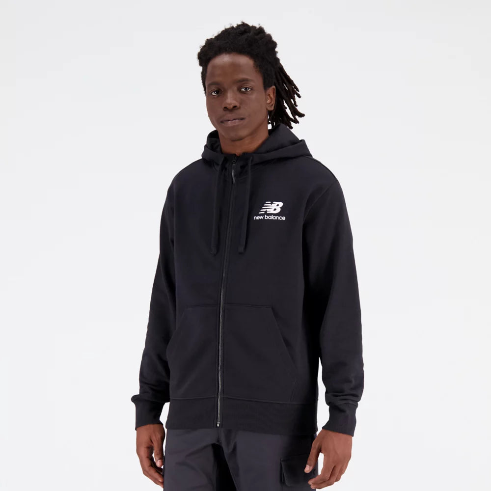 Essentials Stacked Logo French Terry Jacket