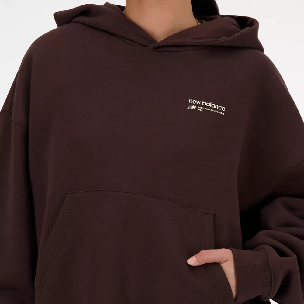 Linear Heritage Brushed Back Fleece Hoodie