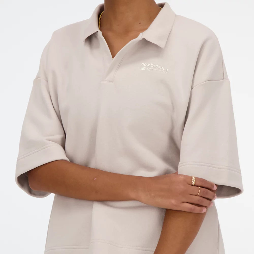 Linear Heritage French Terry Collared Shirt