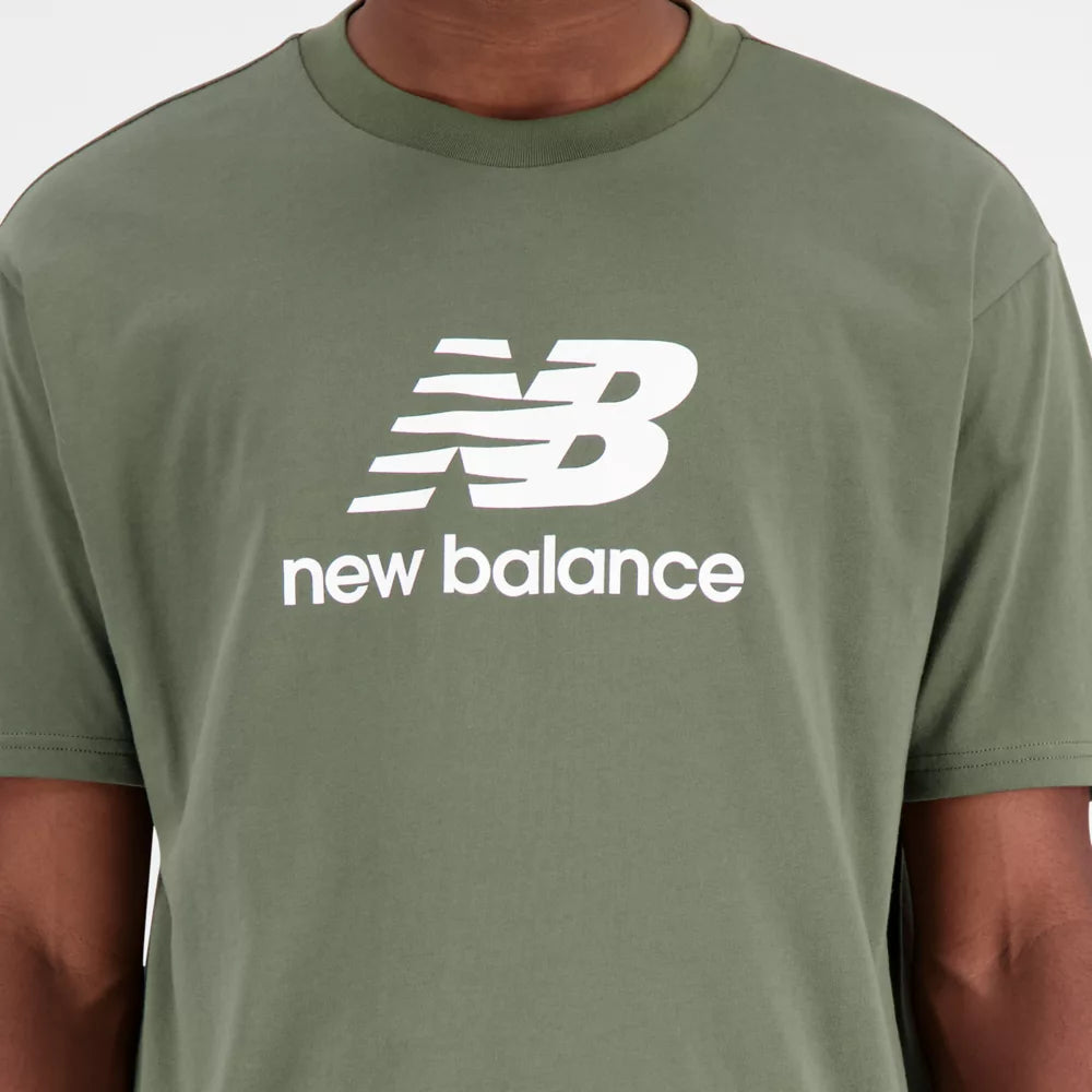 Essentials Stacked Logo Cotton Jersey Short Sleeve T-shirt