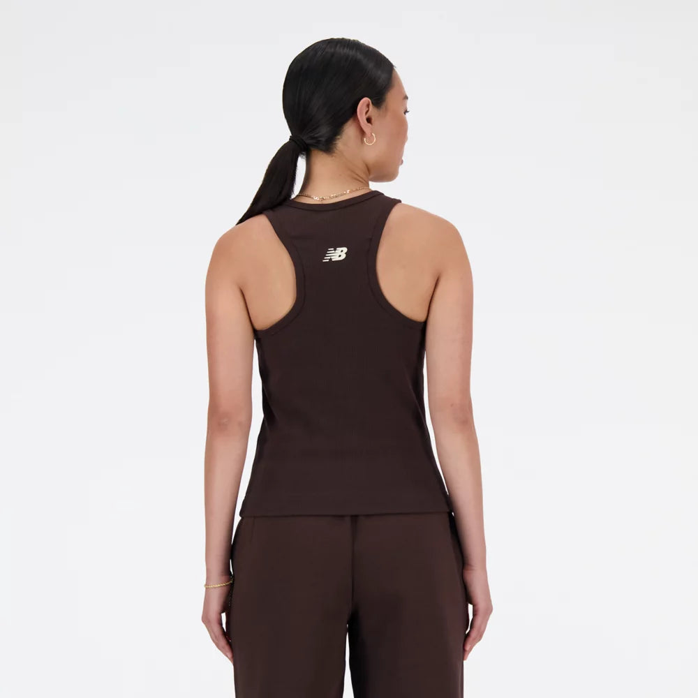 Linear Heritage Rib Knit Racer Tank