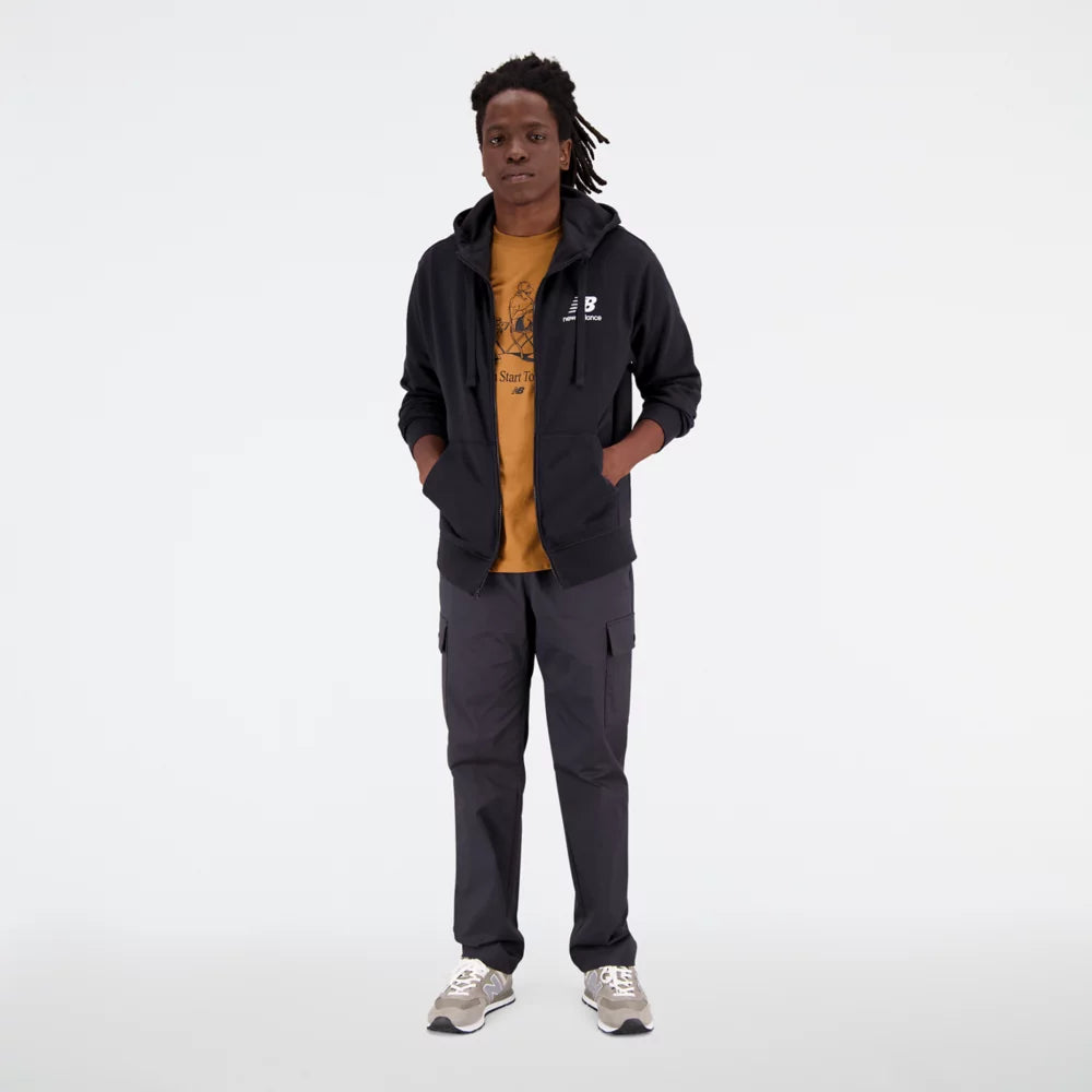 Essentials Stacked Logo French Terry Jacket