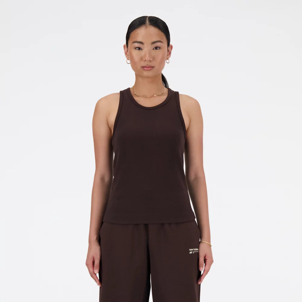 Linear Heritage Rib Knit Racer Tank