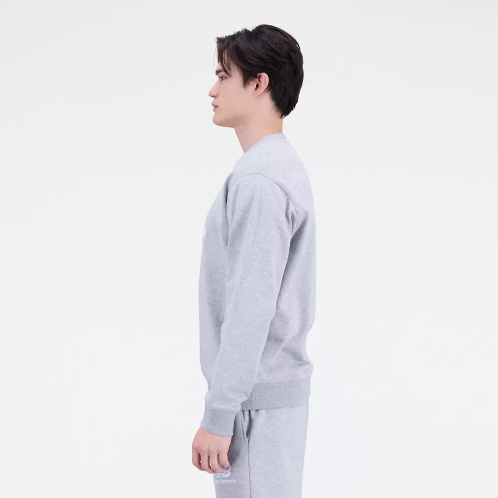 Essentials Stacked Logo French Terry Crewneck