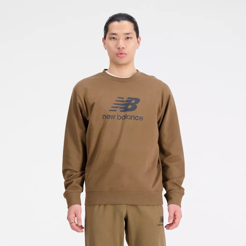 Essentials Stacked Logo French Terry Crewneck