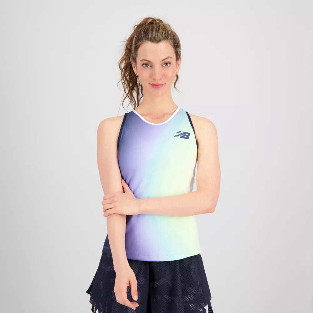 Printed Tournament V-Neck Tank