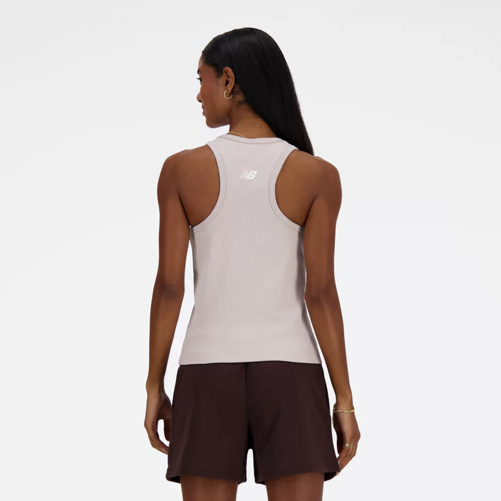 Linear Heritage Rib Knit Racer Tank
