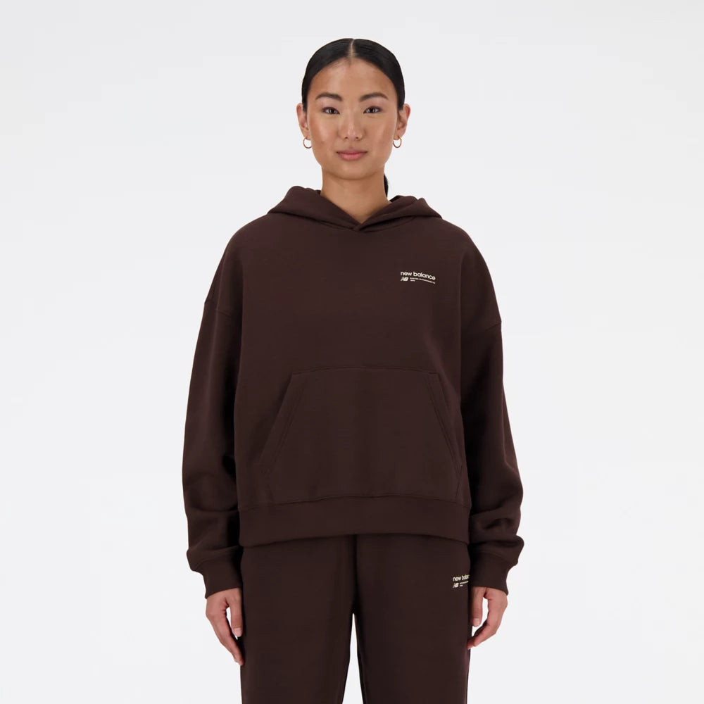 Linear Heritage Brushed Back Fleece Hoodie