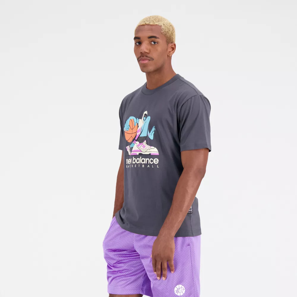 Hoops Cotton Jersey Short Sleeve T-shirt