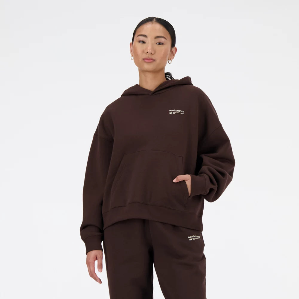 Linear Heritage Brushed Back Fleece Hoodie