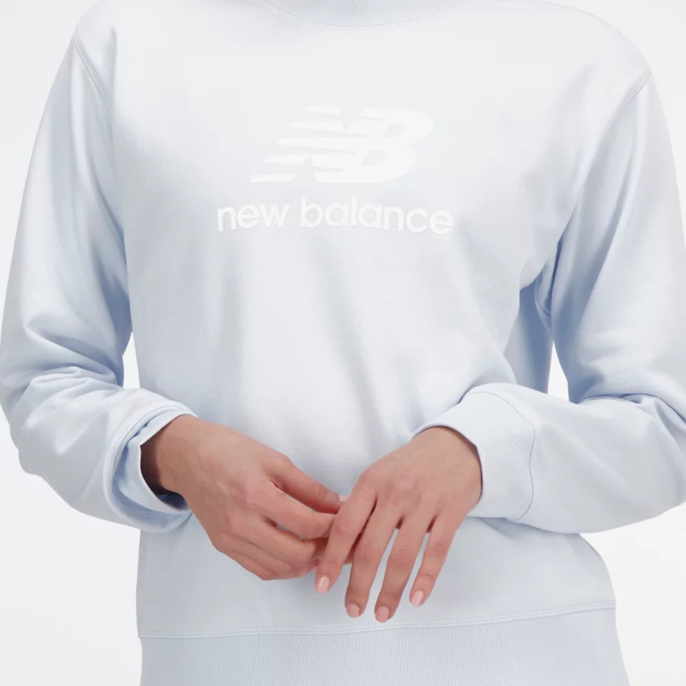 Essentials Stacked Logo French Terry Crewneck